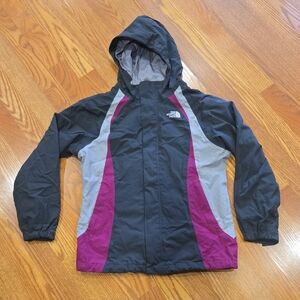 Kids' Black and Pink Hooded Jacket